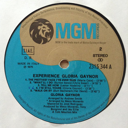 Gloria Gaynor - Experience Gloria Gaynor