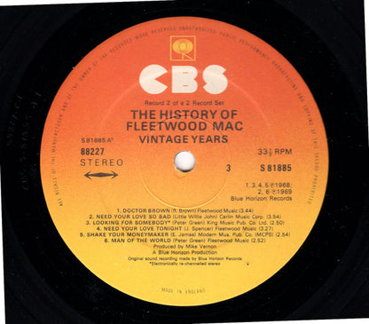 Fleetwood Mac - The History Of Fleetwood Mac - Vintage Years