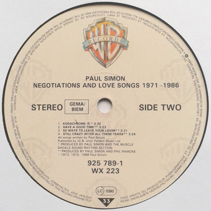 Paul Simon - Negotiations And Love Songs (1971-1986)