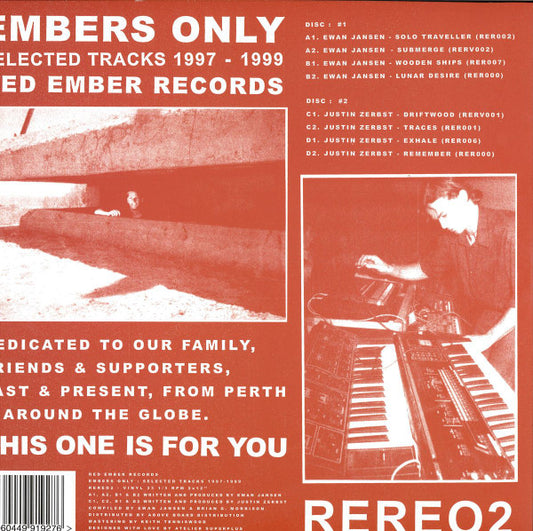Ewan Jansen - Embers Only: Selected Tracks 1997-1999