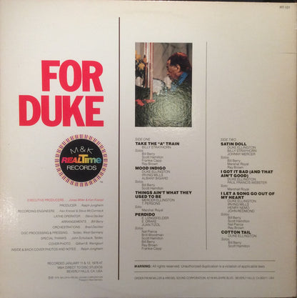 Bill Berry And His Ellington Allstars - For Duke