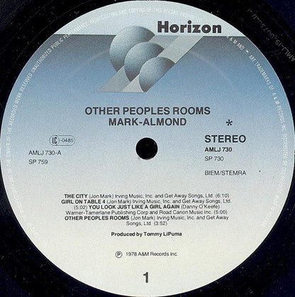 Mark-Almond - Other Peoples Rooms