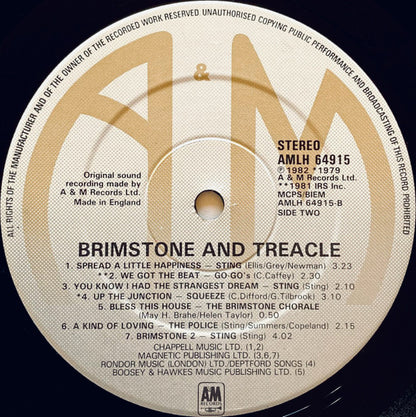 Various - Brimstone & Treacle (Original Soundtrack)