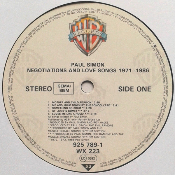 Paul Simon - Negotiations And Love Songs (1971-1986)