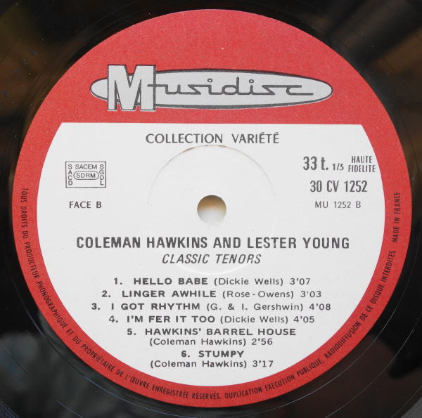 Coleman Hawkins - Classic Tenors - The Historical Jazz Session