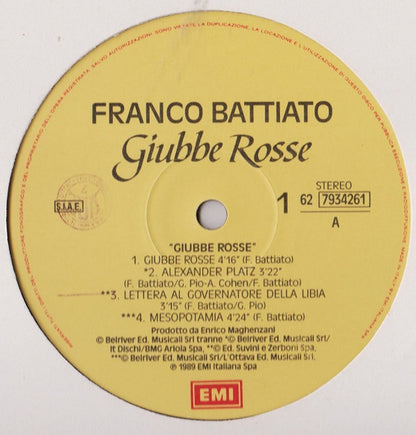 Franco Battiato - Giubbe Rosse