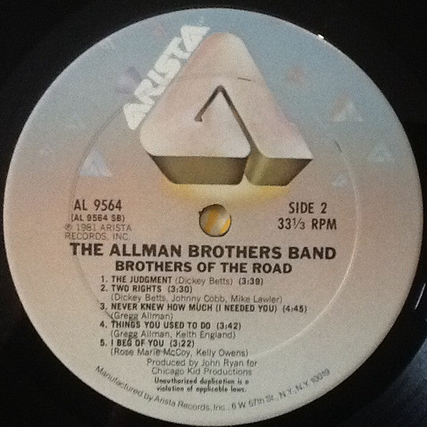 The Allman Brothers Band - Brothers Of The Road