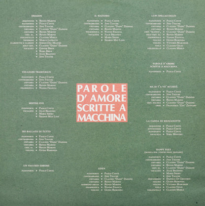 Paolo Conte - Parole D'Amore Scritte A Macchina