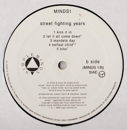 Simple Minds - Street Fighting Years
