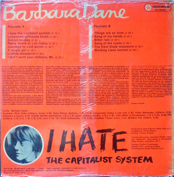 Barbara Dane - I Hate The Capitalist System