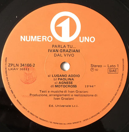 Ivan Graziani - Parla Tu... Ivan Graziani Dal Vivo