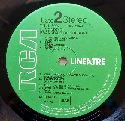 Francesco De Gregori - Il Mondo Di Francesco De Gregori