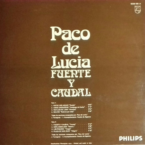 Paco De Lucía - Fuente Y Caudal
