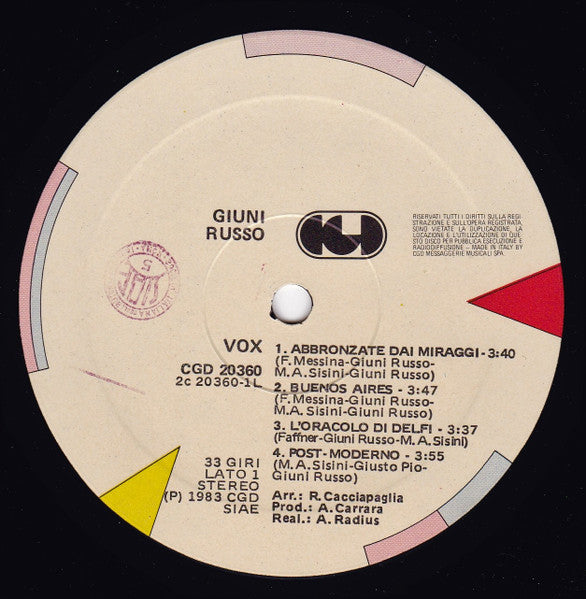 Giuni Russo - Vox