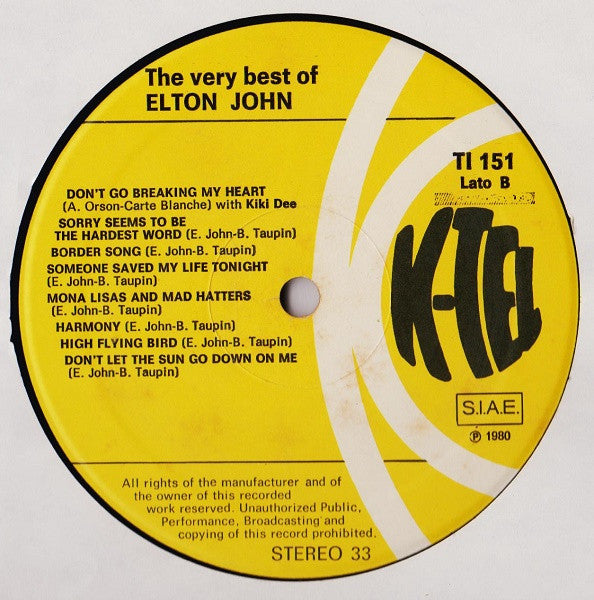 Elton John - The Very Best Of Elton John