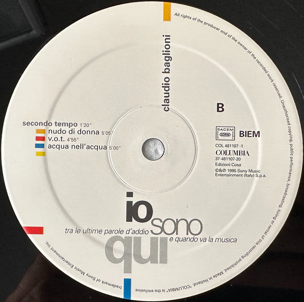 Claudio Baglioni - Io Sono Qui