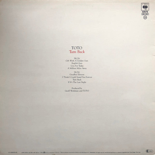 Toto - Turn Back