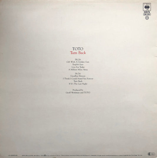 Toto - Turn Back