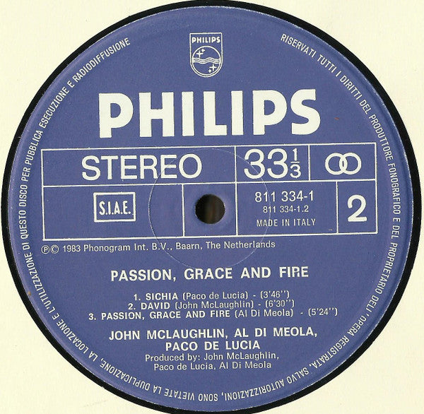 John McLaughlin - Passion, Grace & Fire