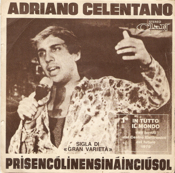 Adriano Celentano - Prisencólinensináinciúsol (7")