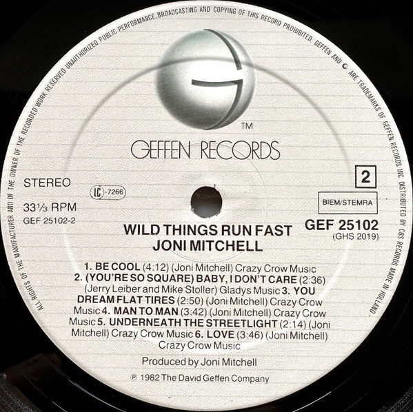 Joni Mitchell - Wild Things Run Fast