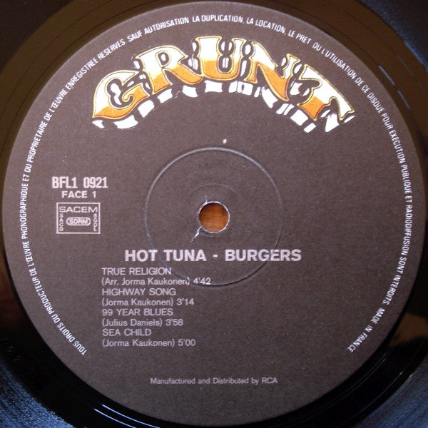 Hot Tuna - Burgers