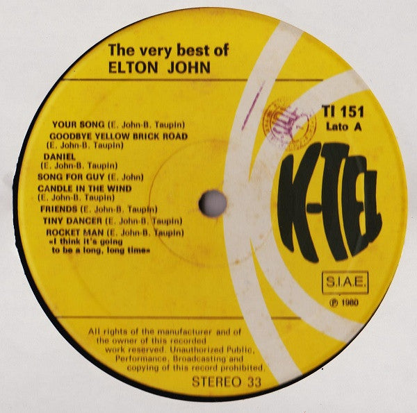 Elton John - The Very Best Of Elton John