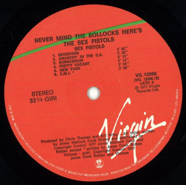 Sex Pistols - Never Mind The Bollocks Here's The Sex Pistols