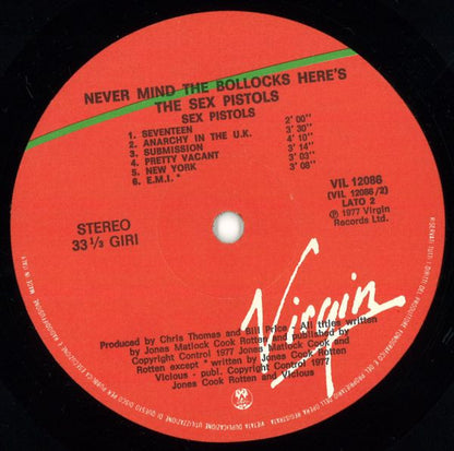 Sex Pistols - Never Mind The Bollocks Here's The Sex Pistols