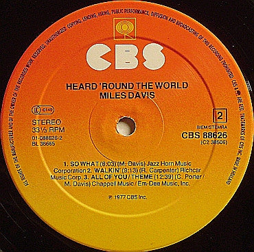 Miles Davis - Heard 'Round The World
