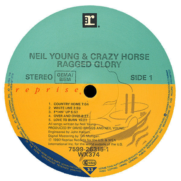 Neil Young + Crazy Horse ‎– Ragged Glory