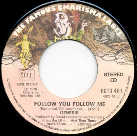 Genesis - Follow You Follow Me (7")
