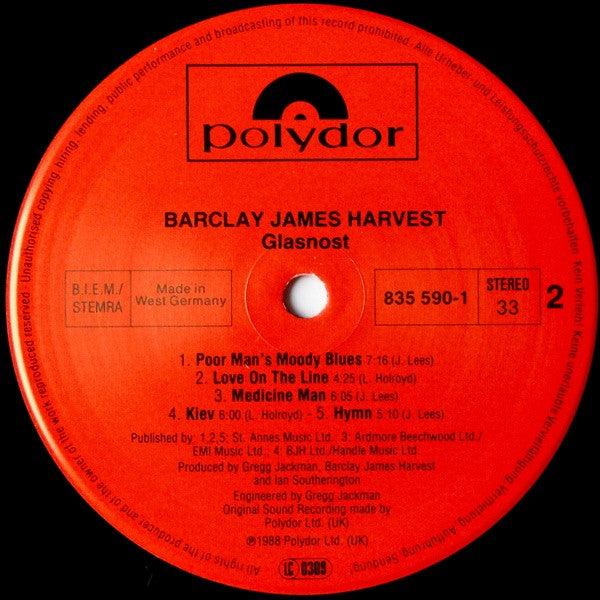 Barclay James Harvest - Glasnost
