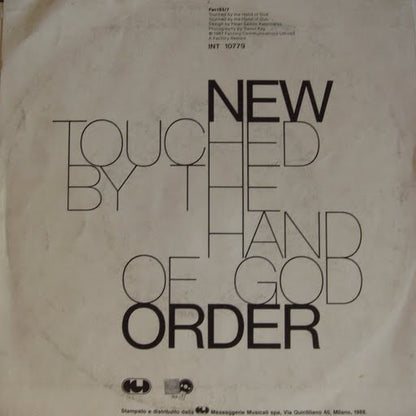 New Order - Touched By The Hand Of God (7")