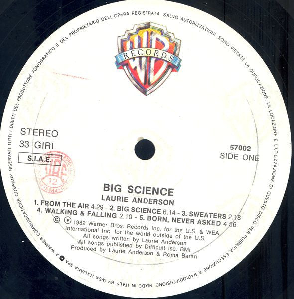 Laurie Anderson - Big Science