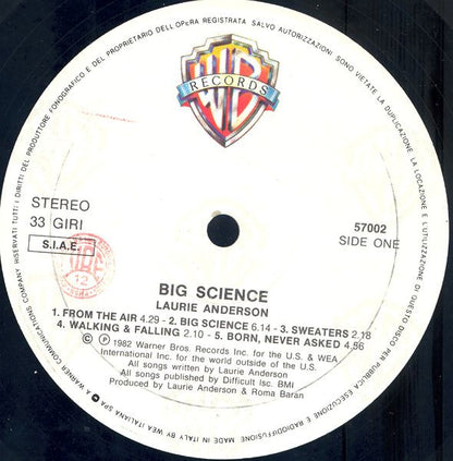 Laurie Anderson - Big Science