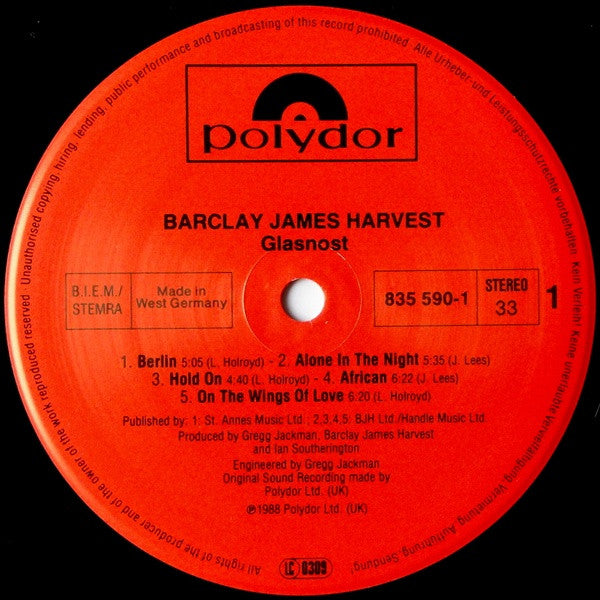 Barclay James Harvest - Glasnost
