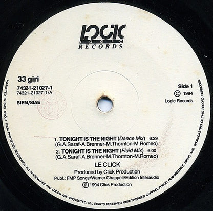 Le Click - Tonight Is The Night
