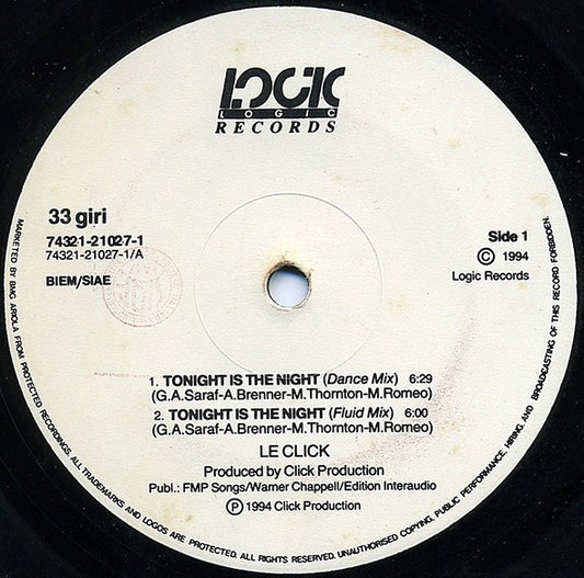 Le Click - Tonight Is The Night