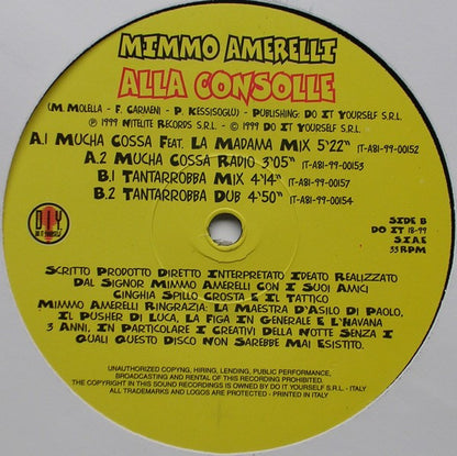 Mimmo Amerelli - Alla Consolle