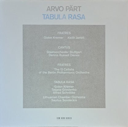 Arvo Pärt - Tabula Rasa (nuovo)