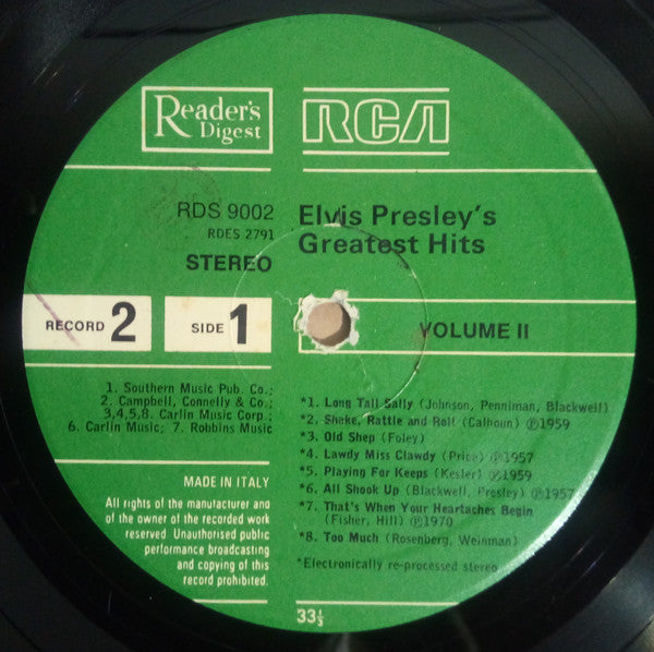 Elvis Presley - Elvis Presley's Greatest Hits (box)