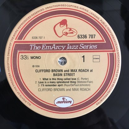 Clifford Brown And Max Roach - At Basin Street