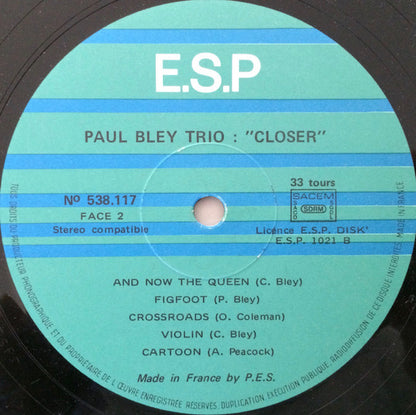 Paul Bley Trio - Closer