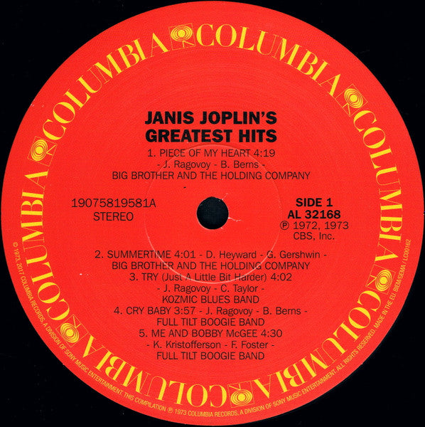 Janis Joplin - Janis Joplin's Greatest Hits (nuovo)