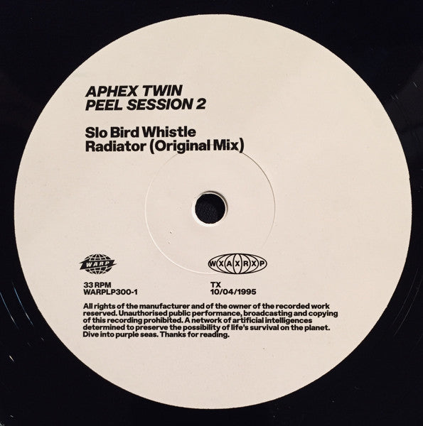 Aphex Twin - Peel Session 2 TX 10/04/95