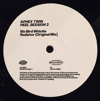 Aphex Twin - Peel Session 2 TX 10/04/95