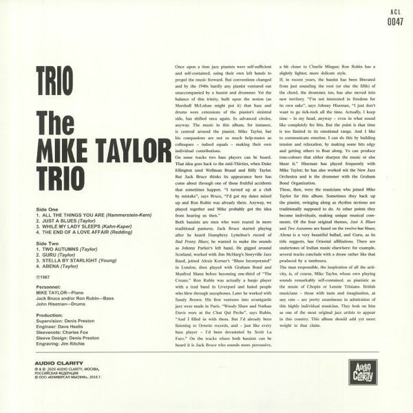 The Mike Taylor Trio - Trio (unofficial) - (nuovo)
