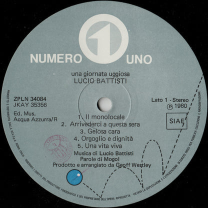 Lucio Battisti - Una Giornata Uggiosa