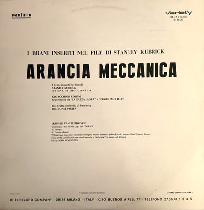 Bamberger Symphoniker - Arancia Meccanica I Brani Inseriti Nel Film Di Stanley Kubrick